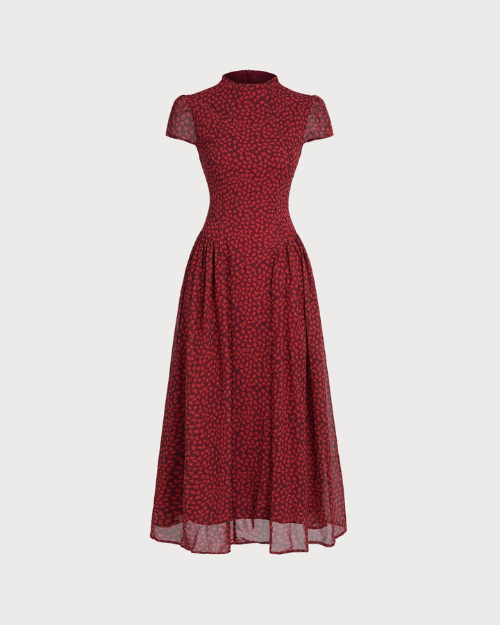 Rosetta | Cap Sleeve Floral Maxi Dress