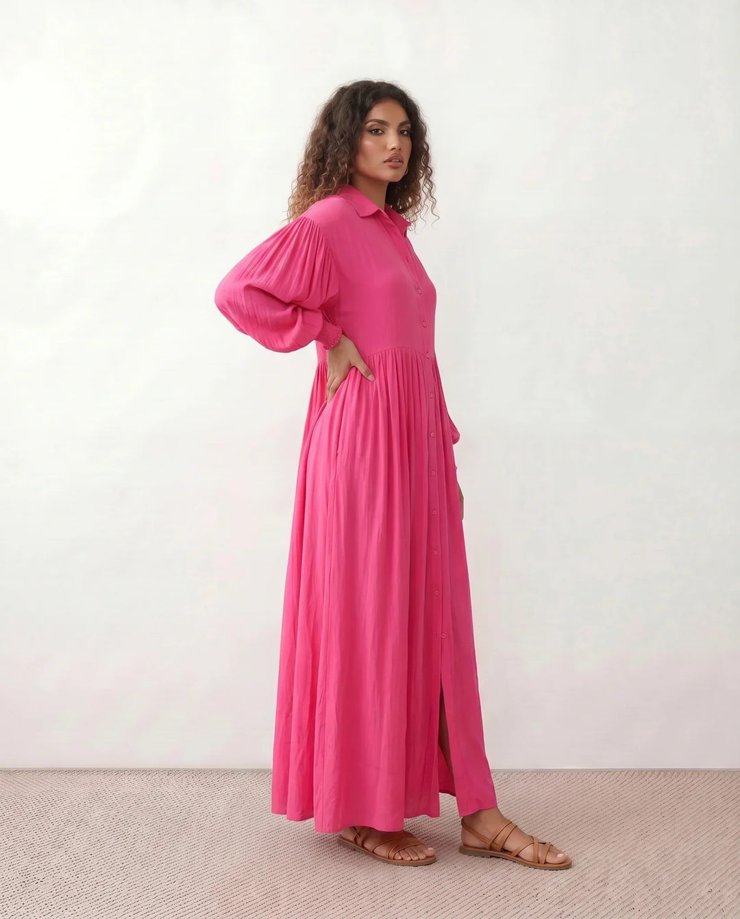 Greta | Front Slit Maxi Dress