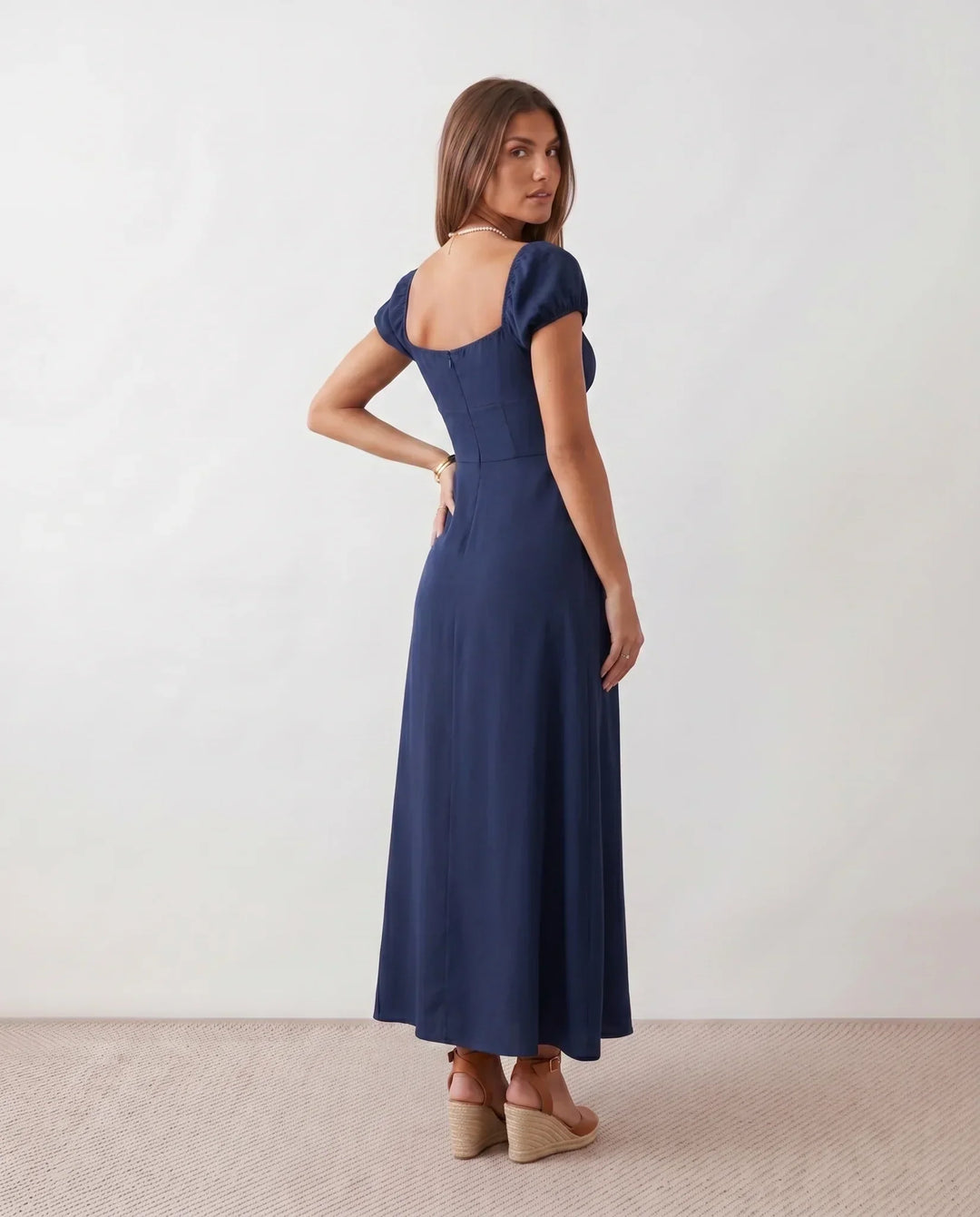 Halle | Sweetheart Low Back Maxi Dress