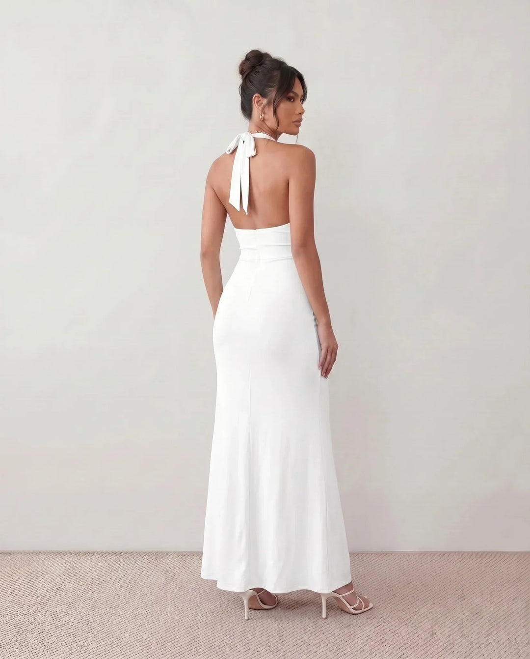 Cerys | Halter Neck Mermaid Maxi Dress