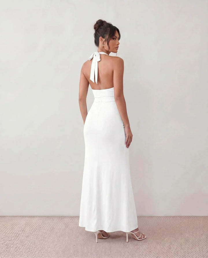 Cerys | Halter Neck Mermaid Maxi Dress
