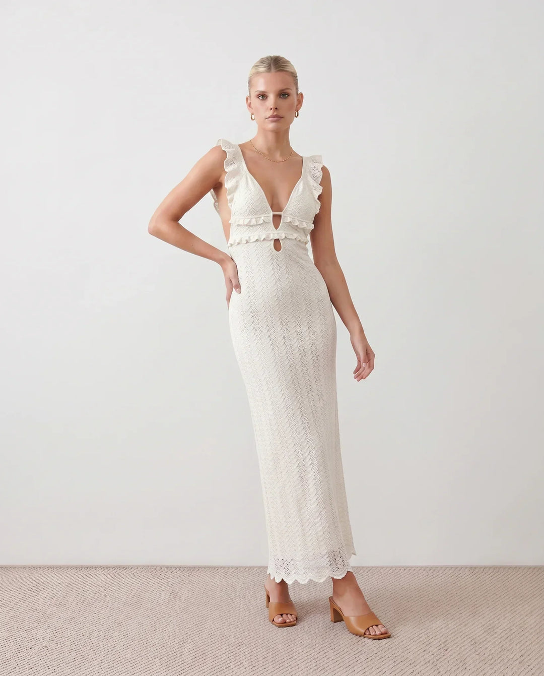 Raluca | Crochet Mermaid Maxi Dress