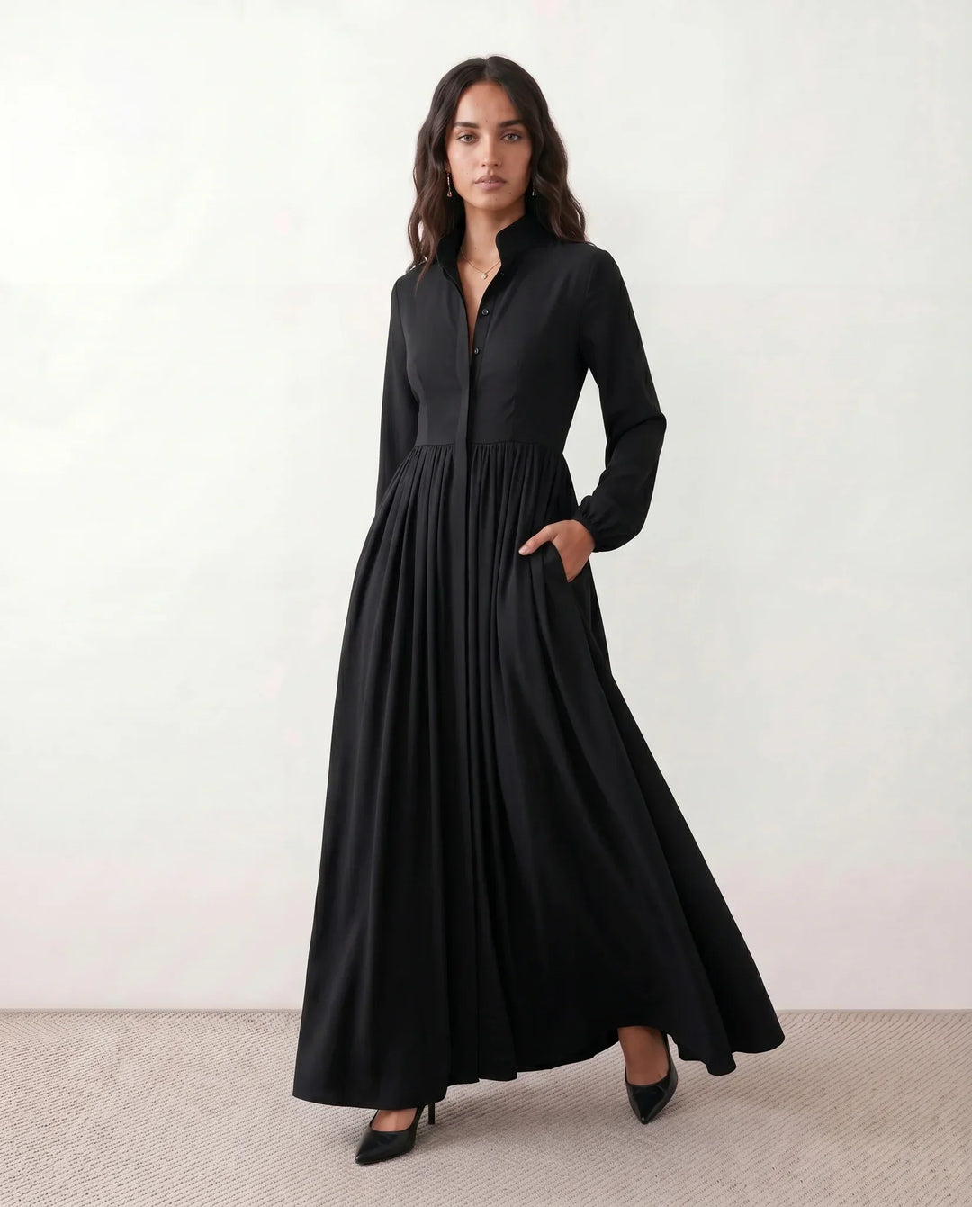 Raissa | Button Front Maxi Dress