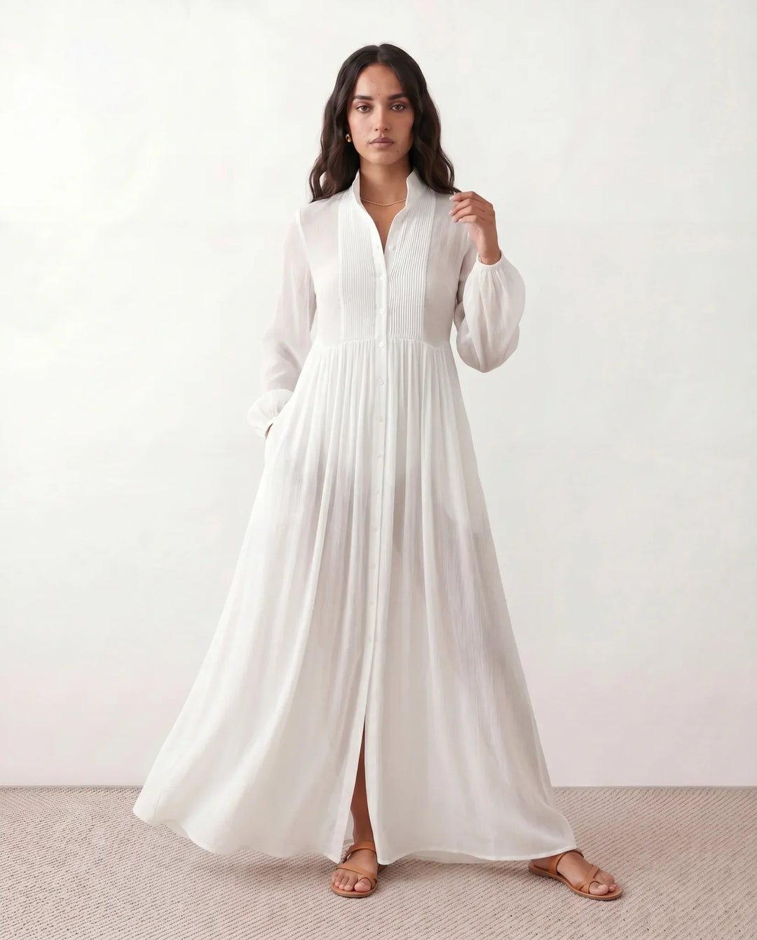 Raissa | Button Front Maxi Dress