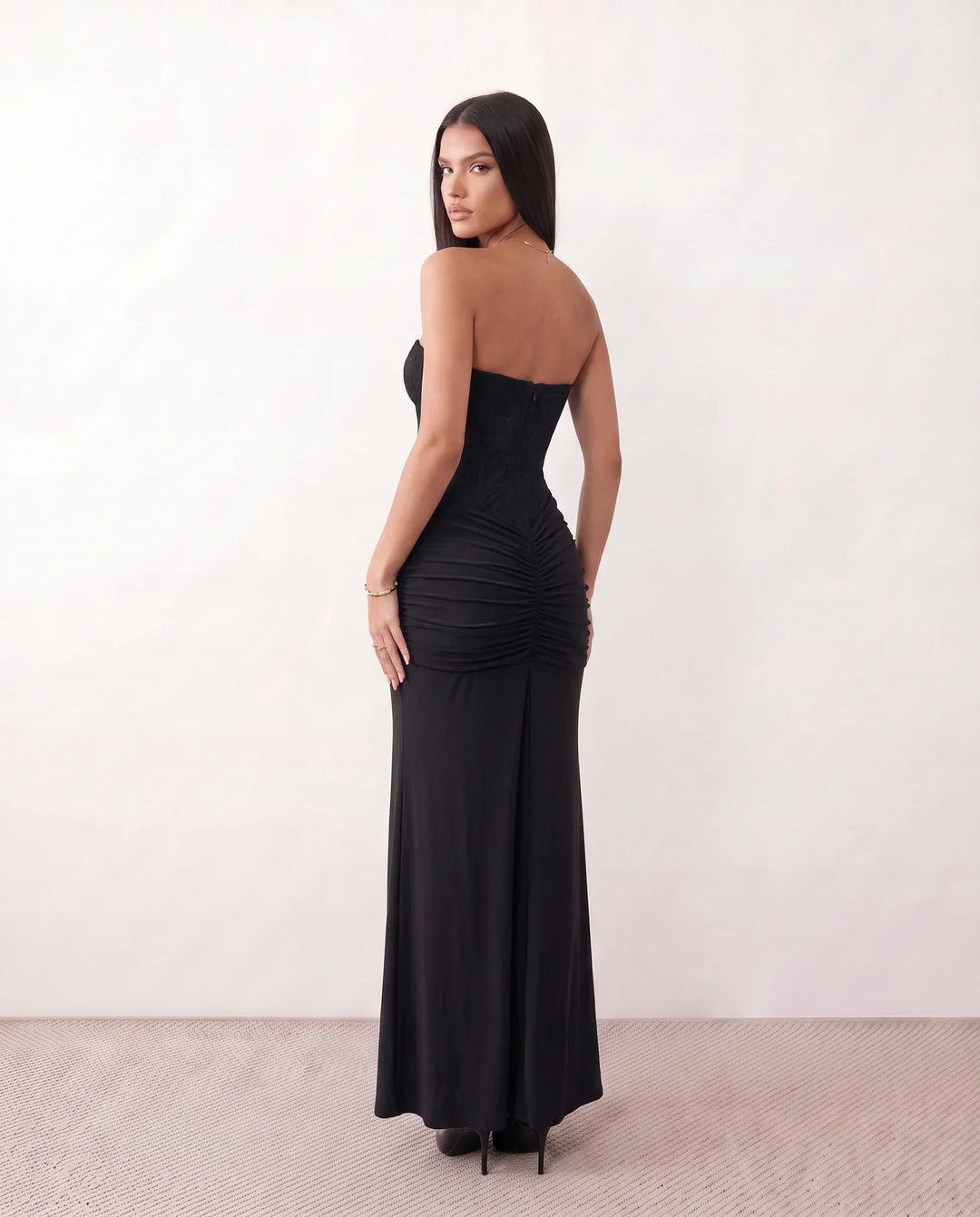Ulrika | Strapless Sequined Maxi Dress