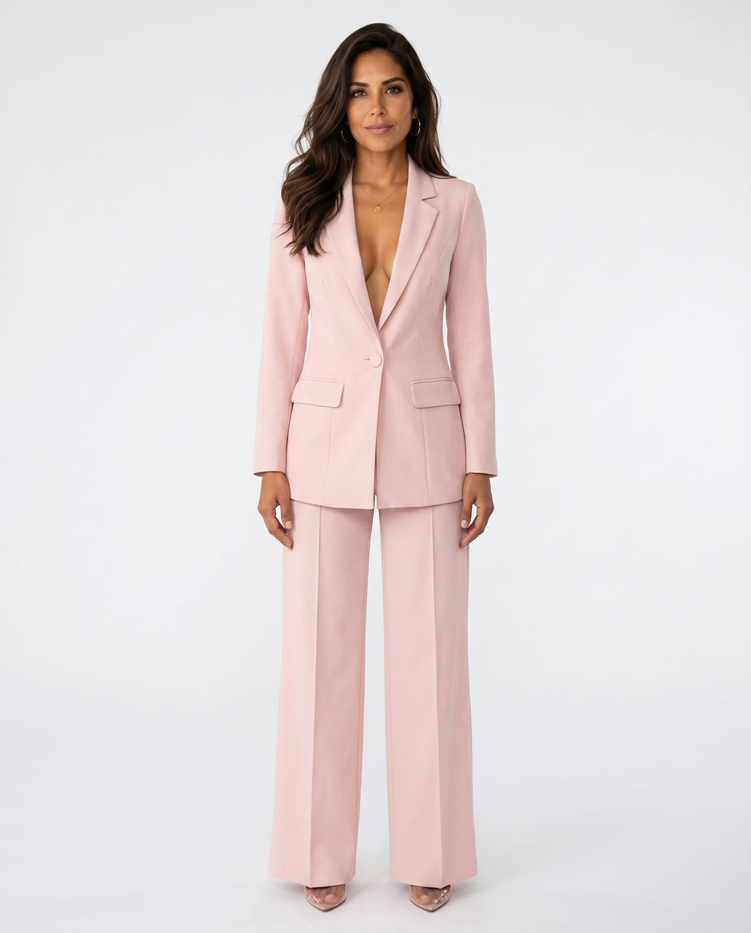 Ravelle | Longline Tailored Wide-Leg Pant Suit
