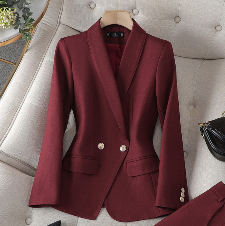 Isolde | Tweed-Look Blazer &amp; Pants Co-ord Set