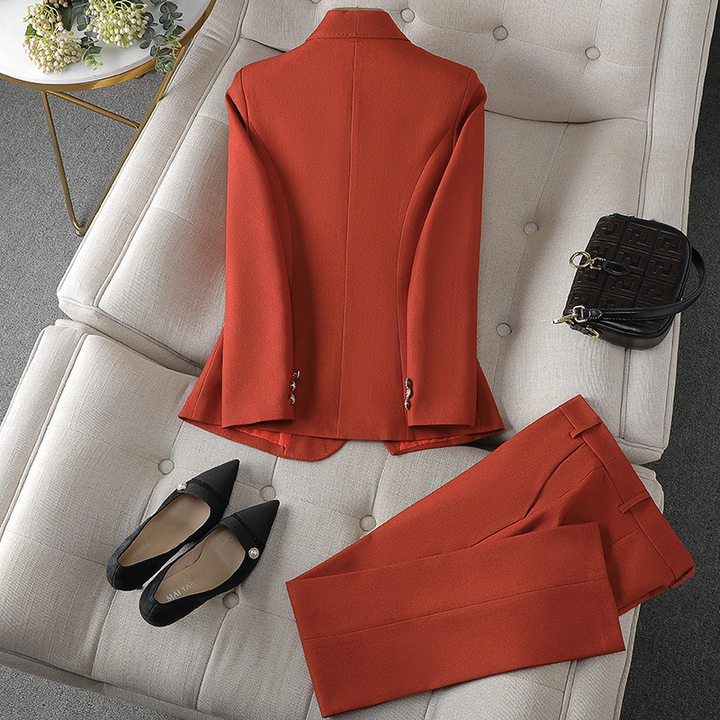 Isolde | Tweed-Look Blazer &amp; Pants Co-ord Set