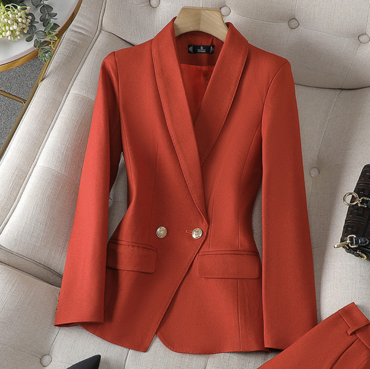 Isolde | Tweed-Look Blazer &amp; Pants Co-ord Set