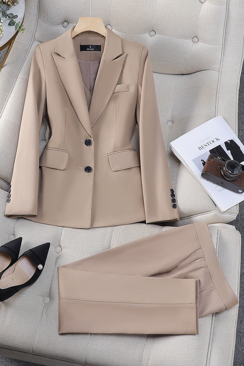 Isolde | Tweed-Look Blazer &amp; Pants Co-ord Set