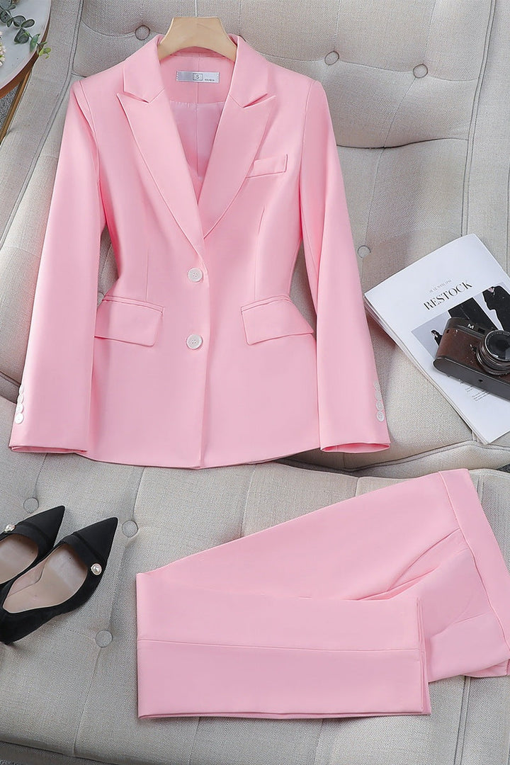 Isolde | Tweed-Look Blazer &amp; Pants Co-ord Set