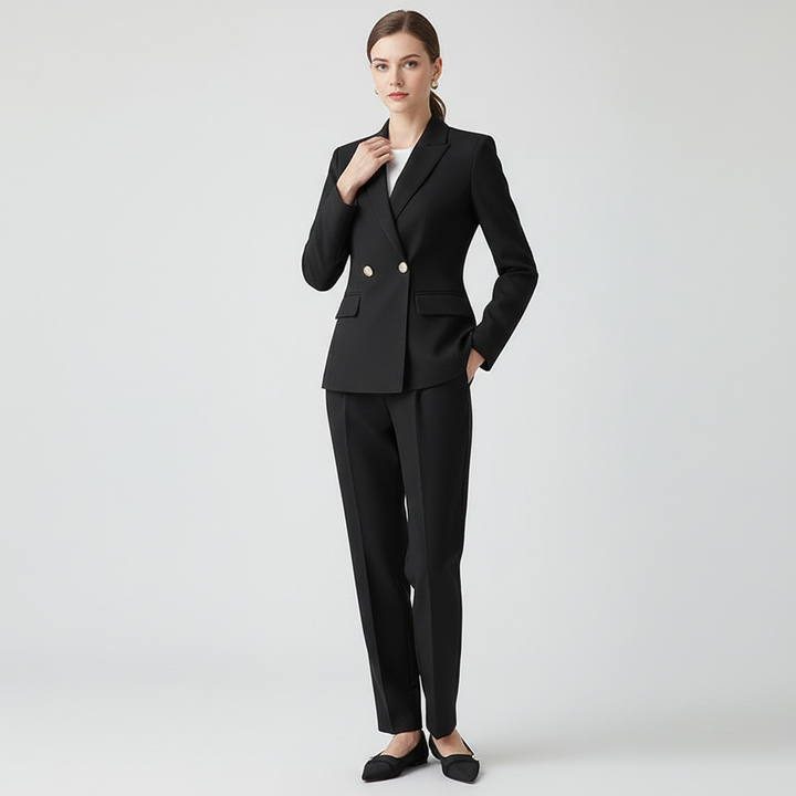 Isolde | Tweed-Look Blazer &amp; Pants Co-ord Set