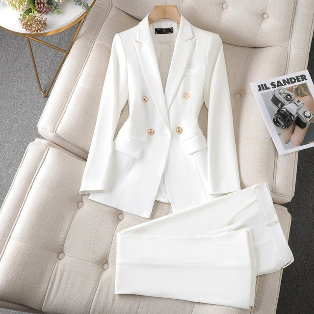 Camille | Tailored Blazer &amp; Wide-Leg Pant Set