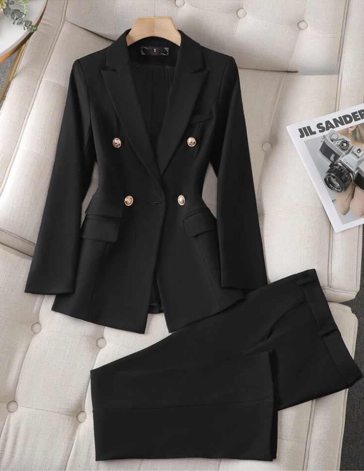 Camille | Tailored Blazer &amp; Wide-Leg Pant Set
