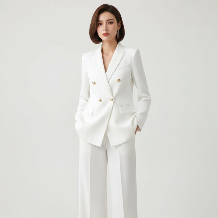 Camille | Tailored Blazer &amp; Wide-Leg Pant Set