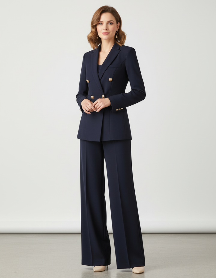 Camille | Tailored Blazer &amp; Wide-Leg Pant Set