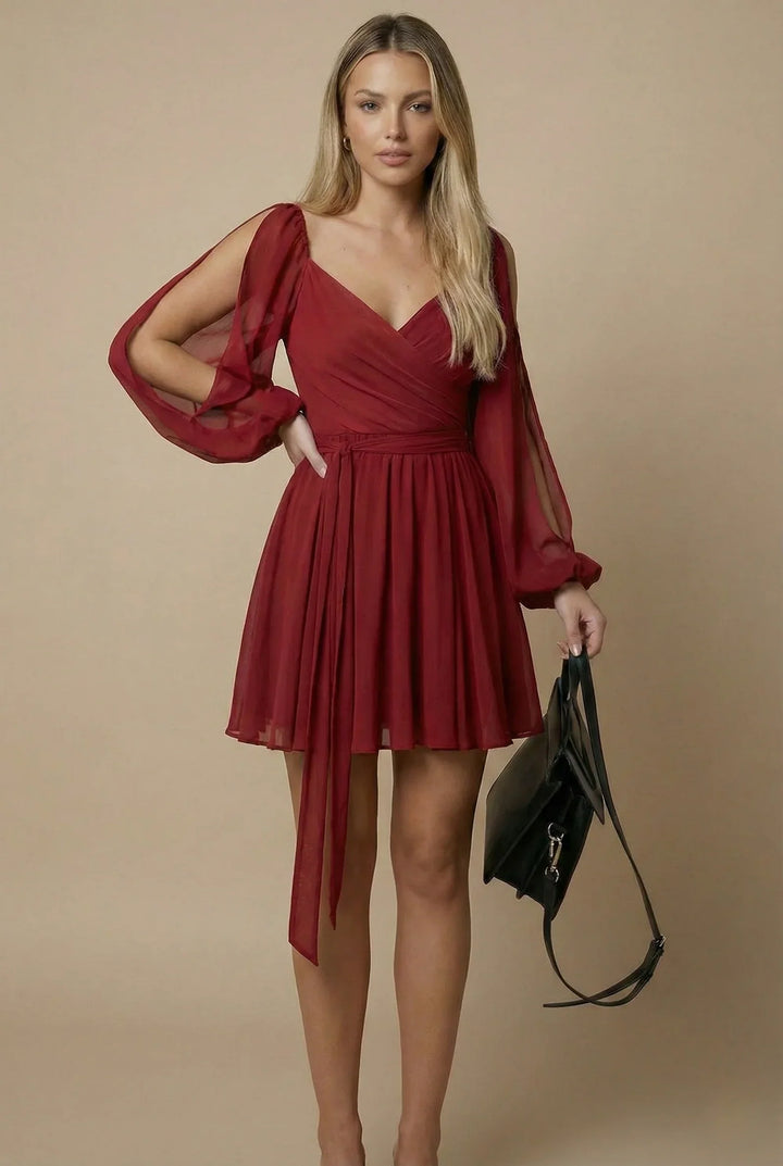Layla | Mini Dress with Balloon Sleeves