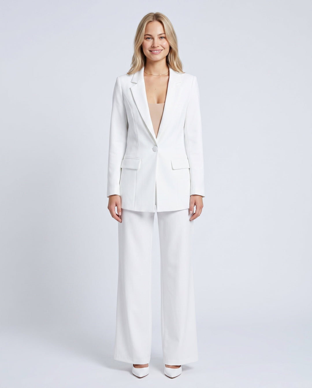 Ravelle | Longline Tailored Wide-Leg Pant Suit