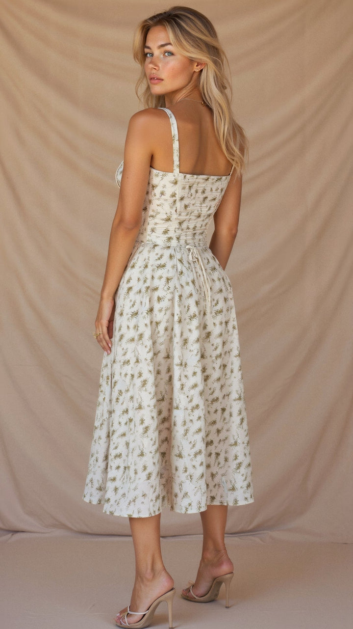 Kiana | Fitted Midi Dress with Defined Waist