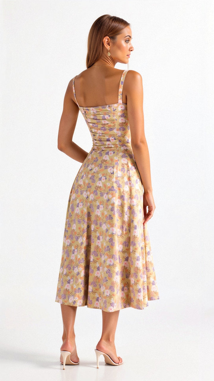 Kiana | Fitted Midi Dress with Defined Waist