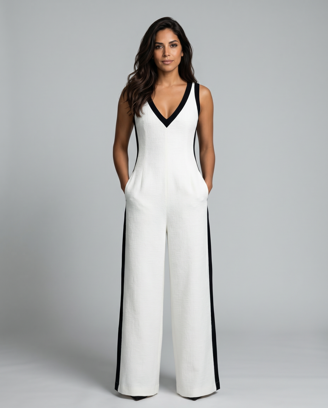 Michael | color Block Wide-Leg Jumpsuit