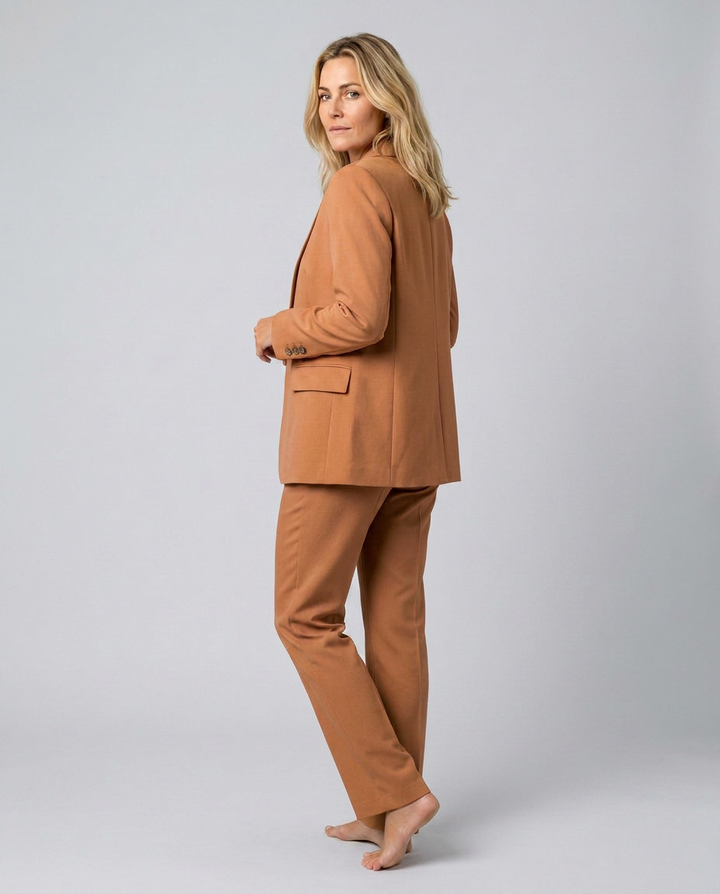 Elise | Blazer Set with Straight-Leg Pants