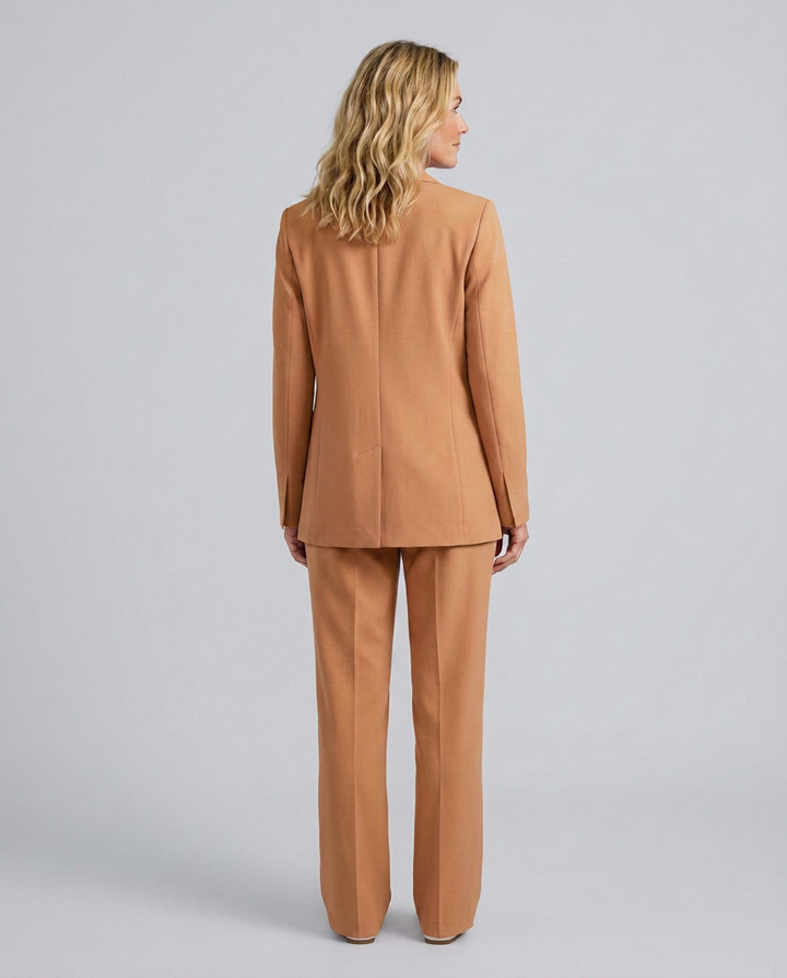 Elise | Blazer Set with Straight-Leg Pants