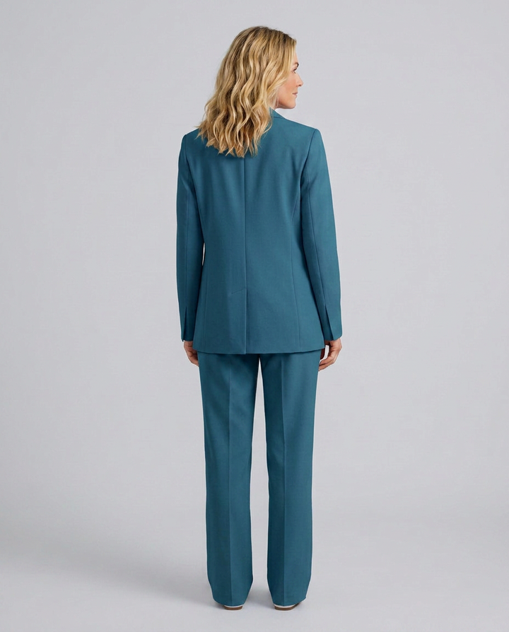 Elise | Blazer Set with Straight-Leg Pants