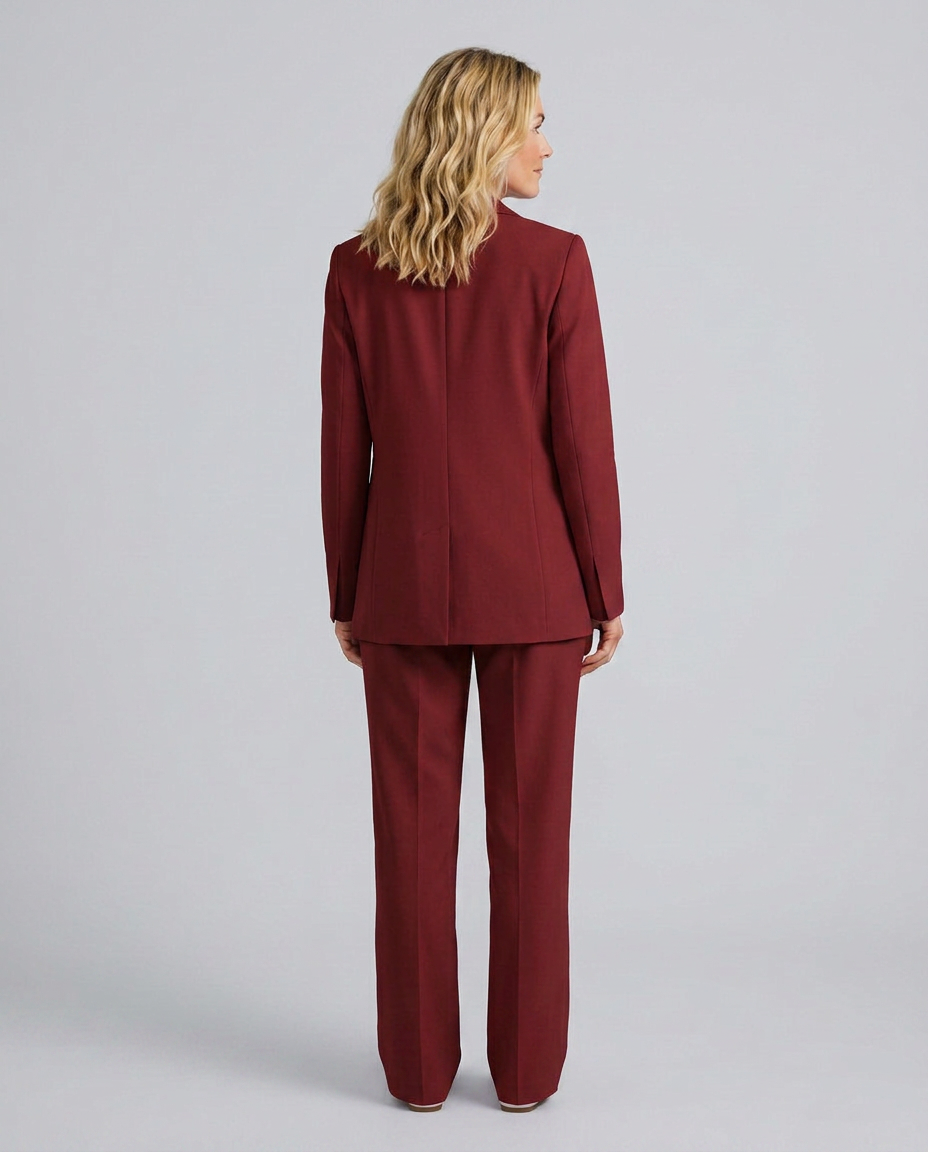 Elise | Blazer Set with Straight-Leg Pants
