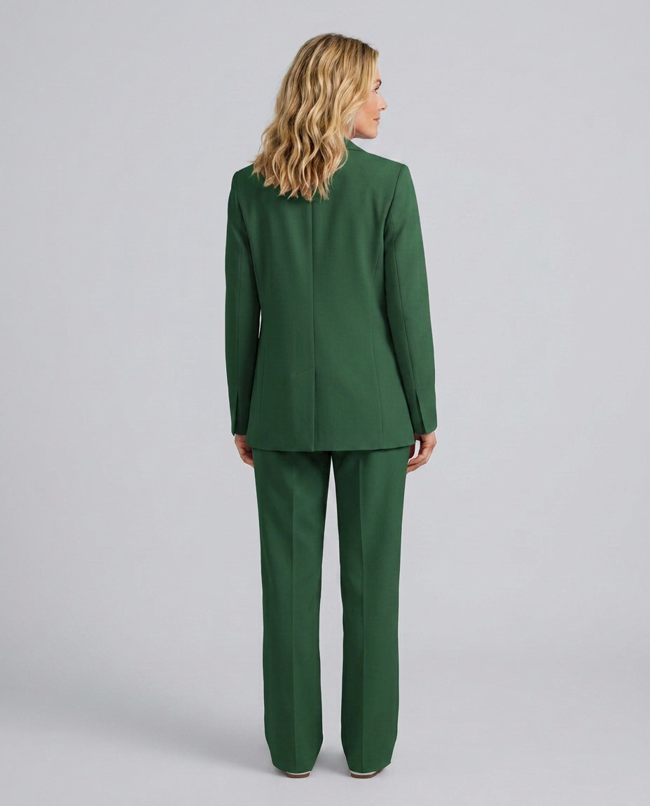 Elise | Blazer Set with Straight-Leg Pants