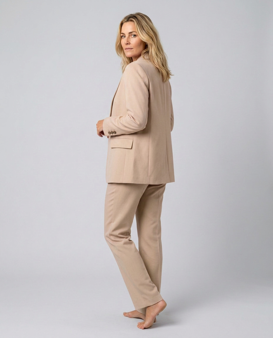 Elise | Blazer Set with Straight-Leg Pants