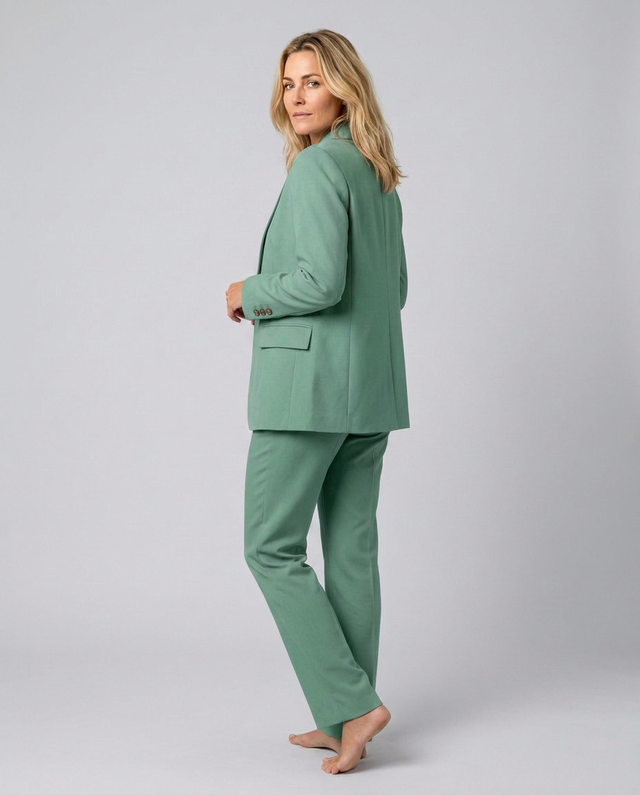 Elise | Blazer Set with Straight-Leg Pants