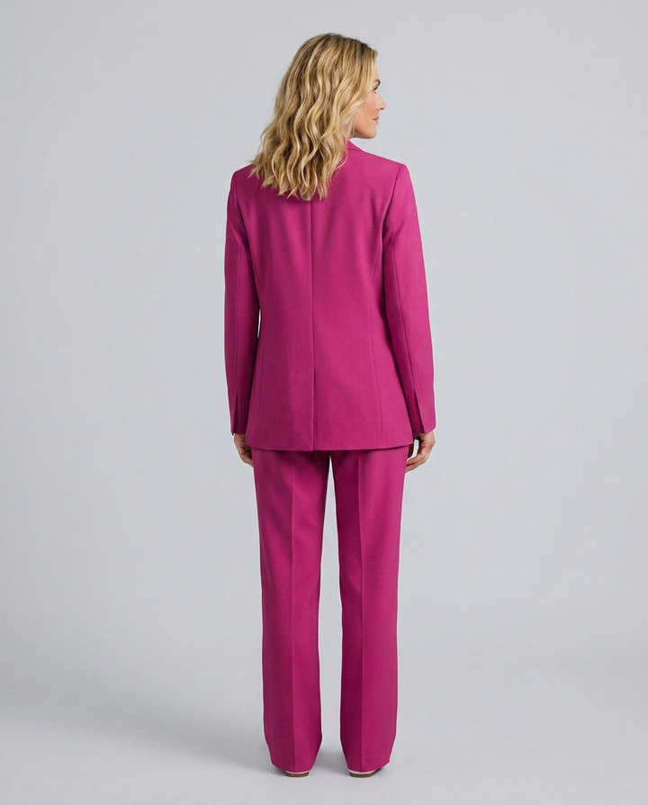 Elise | Blazer Set with Straight-Leg Pants