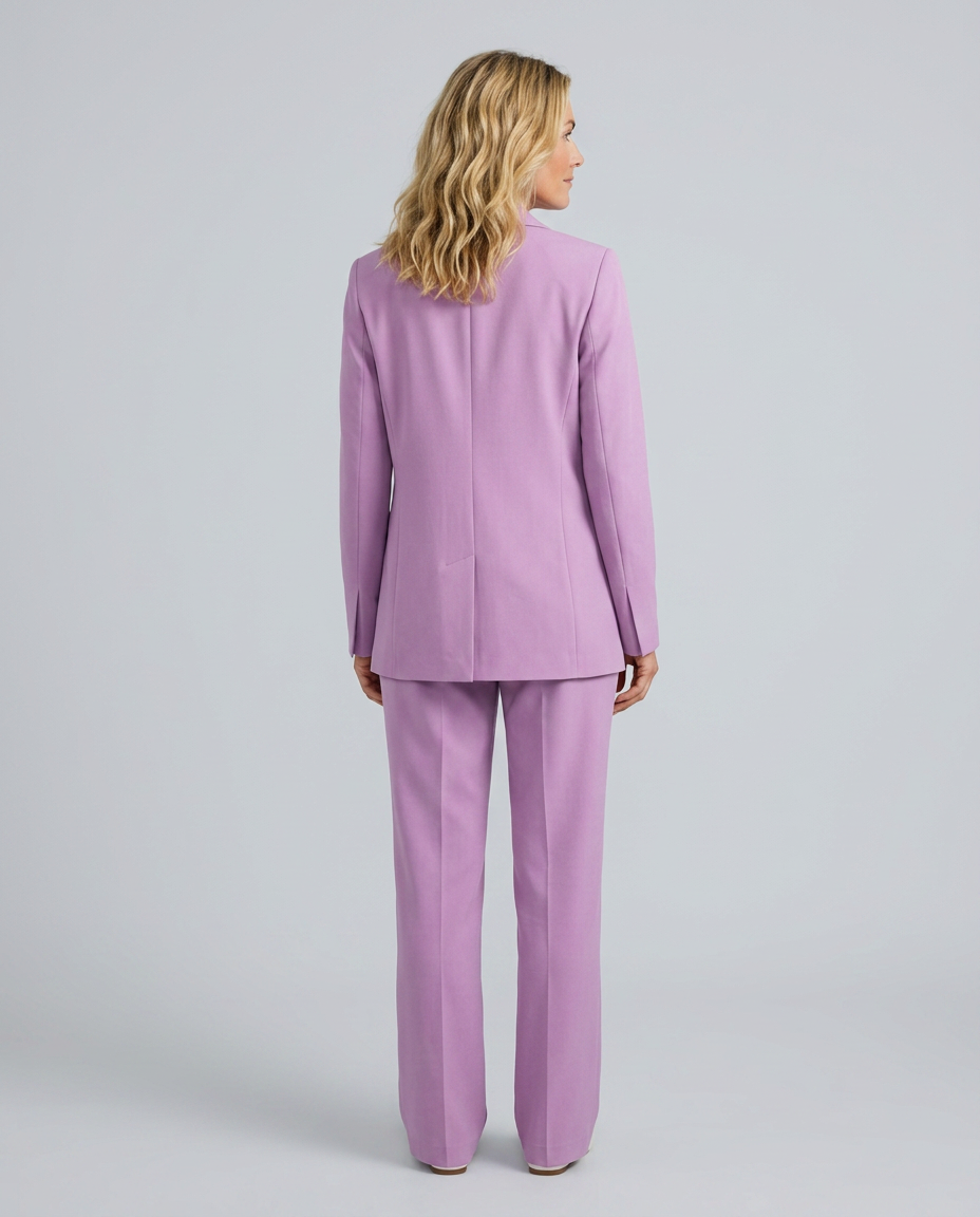 Elise | Blazer Set with Straight-Leg Pants