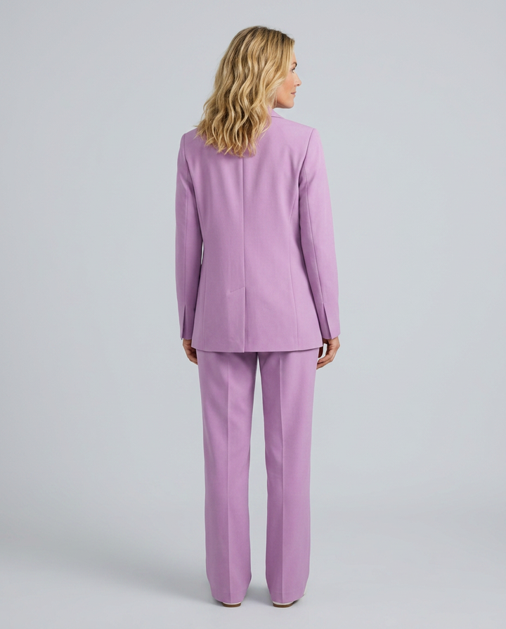 Elise | Blazer Set with Straight-Leg Pants