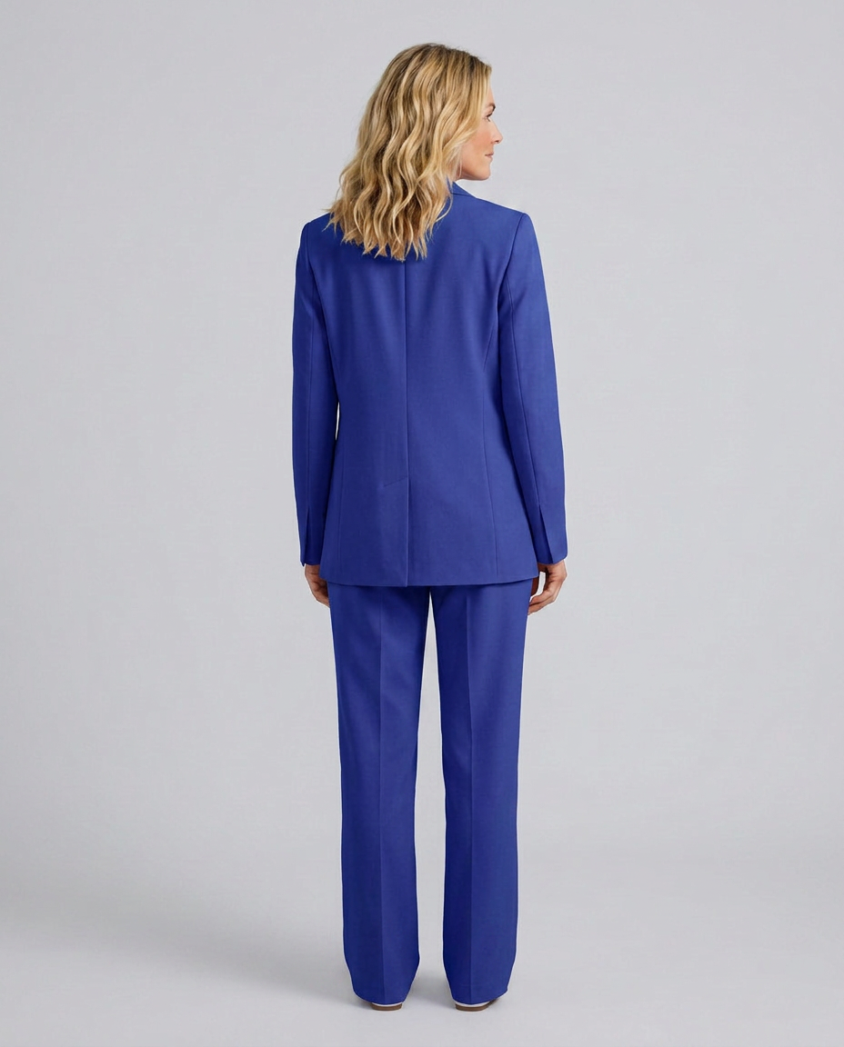 Elise | Blazer Set with Straight-Leg Pants