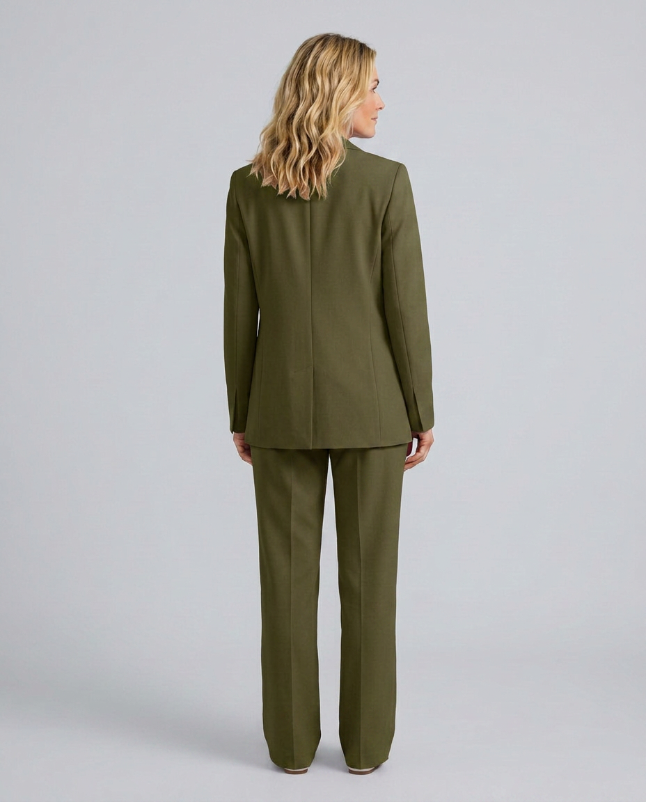 Elise | Blazer Set with Straight-Leg Pants