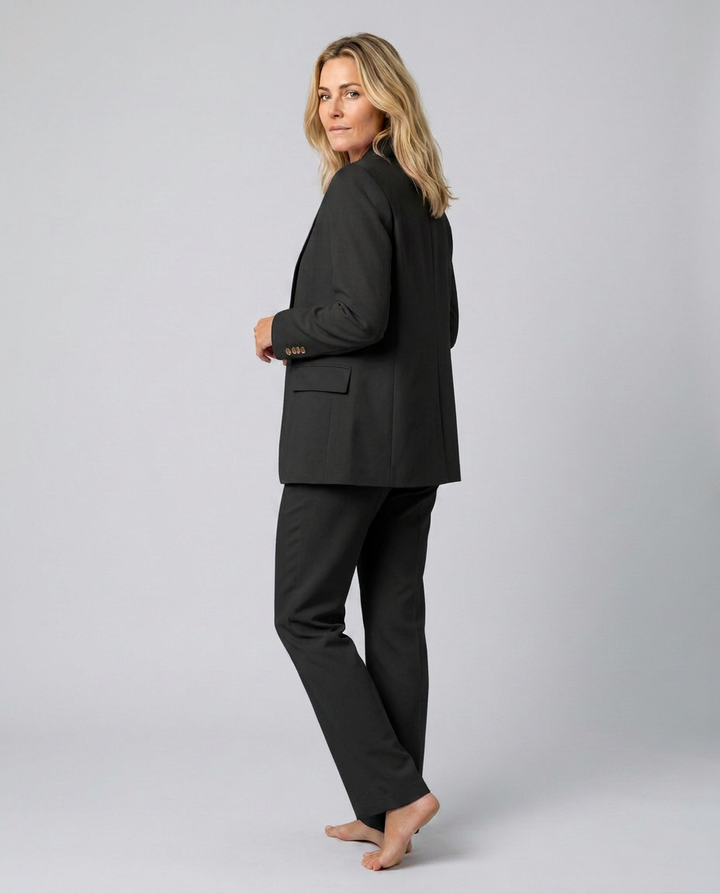 Elise | Blazer Set with Straight-Leg Pants