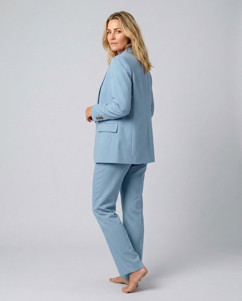 Elise | Blazer Set with Straight-Leg Pants