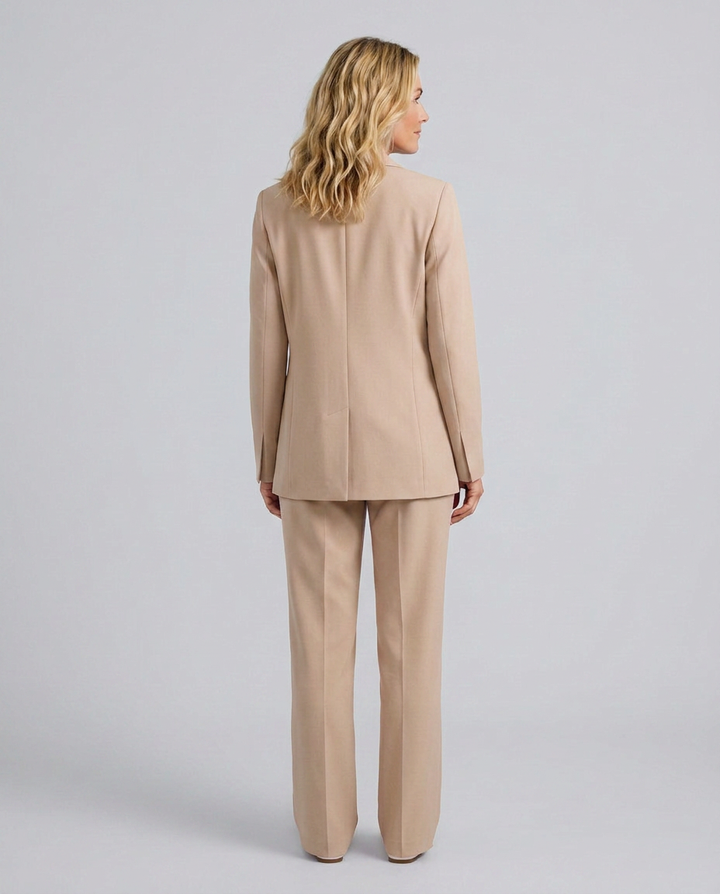 Elise | Blazer Set with Straight-Leg Pants