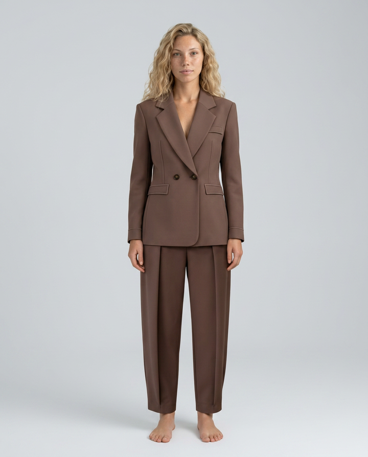Sylvia | Blazer Set with Straight-Leg Pants