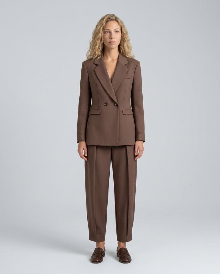 Sylvia | Blazer Set with Straight-Leg Pants