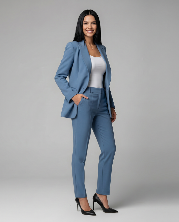 Kathleen | Blazer Set with Straight-Leg Pant