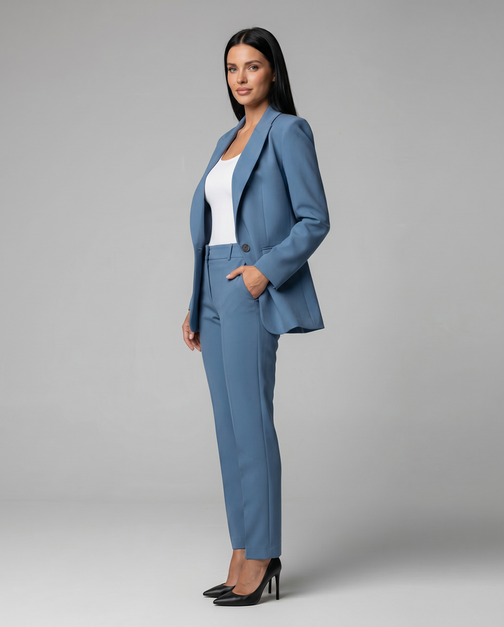 Kathleen | Blazer Set with Straight-Leg Pant