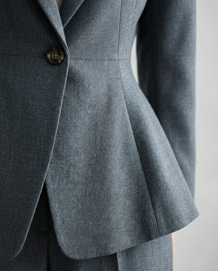 Lillie | Blazer Set with Straight-Leg Pants