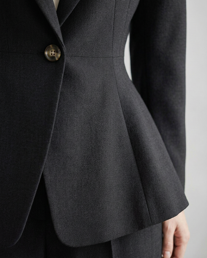 Lillie | Blazer Set with Straight-Leg Pants