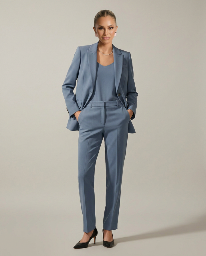 Luella | Blazer Set with Straight-Leg Pants