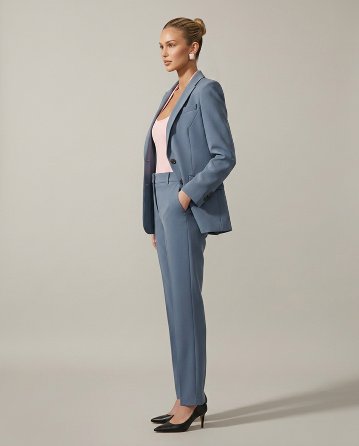 Luella | Blazer Set with Straight-Leg Pants