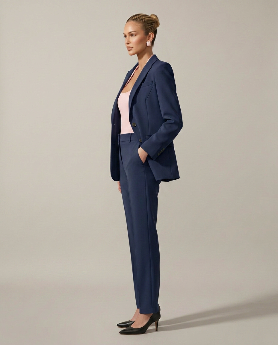 Luella | Blazer Set with Straight-Leg Pants