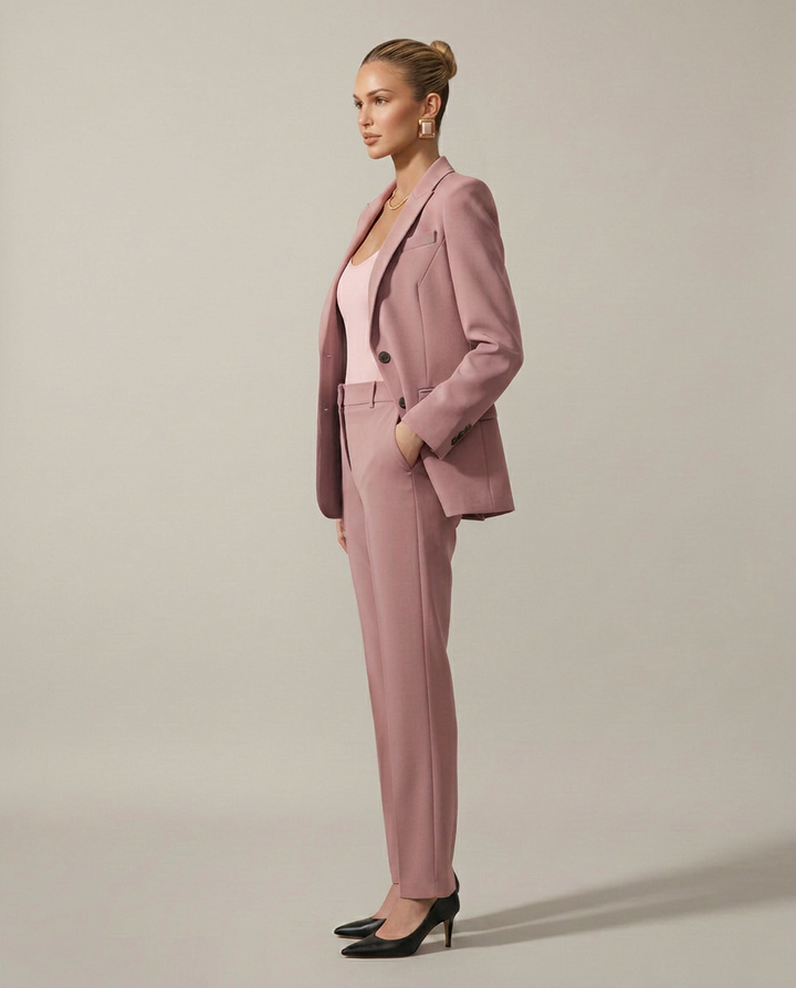 Luella | Blazer Set with Straight-Leg Pants